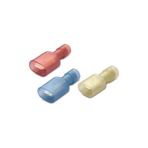 TERMINALI A CONNESSIONE RAPIDA · PREISOLATI IN NYLON · ANTIVIBRANTI · MASCHIO TUTTA ISOLATO