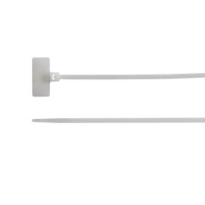 NYLON CABLE-TIES, WITH EXTERNAL MARKING PLATE