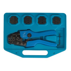 KIT · AUTOMATIC MECHANICAL CRIMPING TOOL WITH REDUCTION + 5 DIES