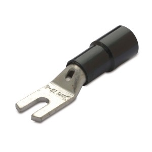 INSULATED BLACK NYLON TERMINALS WITH FORK (L.V.)