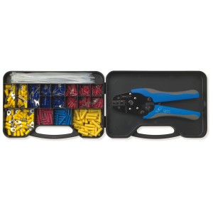 ASSORTMENT IN DOUBLE CASE WITH AUTOMATIC CRIMPING TOOL