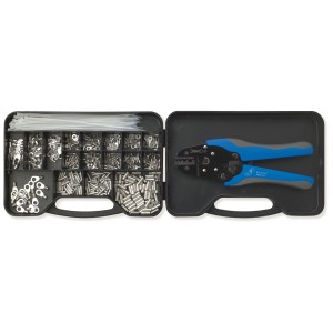 ASSORTMENT IN DOUBLE CASE WITH AUTOMATIC CRIMPING TOOL