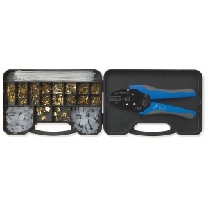 ASSORTMENT IN DOUBLE CASE WITH AUTOMATIC CRIMPING TOOL