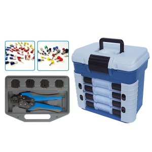 ASSORTMENT IN BOX WITH AUTOMATIC CRIMPING TOOL