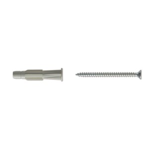 WALL PLUGS FOR HOLLOW MATERIALS · TNV · WITH FLAT COUNTERSUNK HEAD PZ SCREW